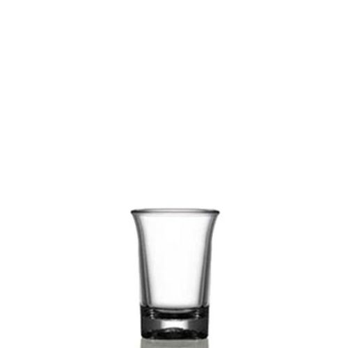 dieses transparente HotShot-Plastikglas von 2,5 cl eignet sich sowohl zum Drucken als auch zum Gravieren